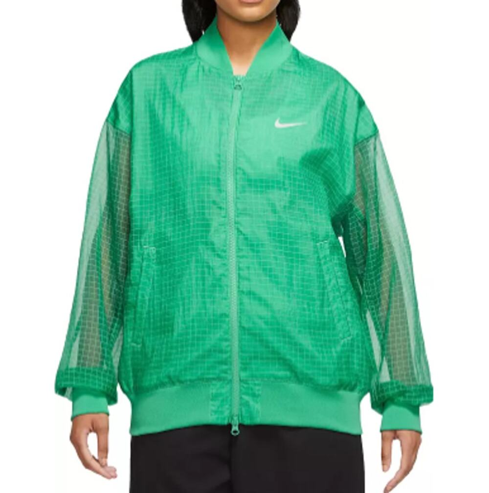 New  NIKE SPORTSWEAR ~ Essentials Woven Varsity Bomber Jacket Large Ret $135
